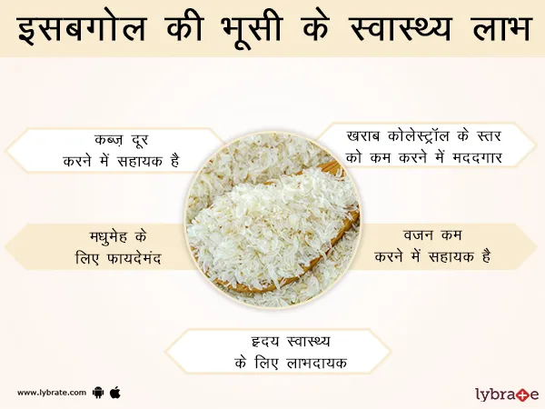 इसबगोल की भूसी के स्वास्थ्य लाभ