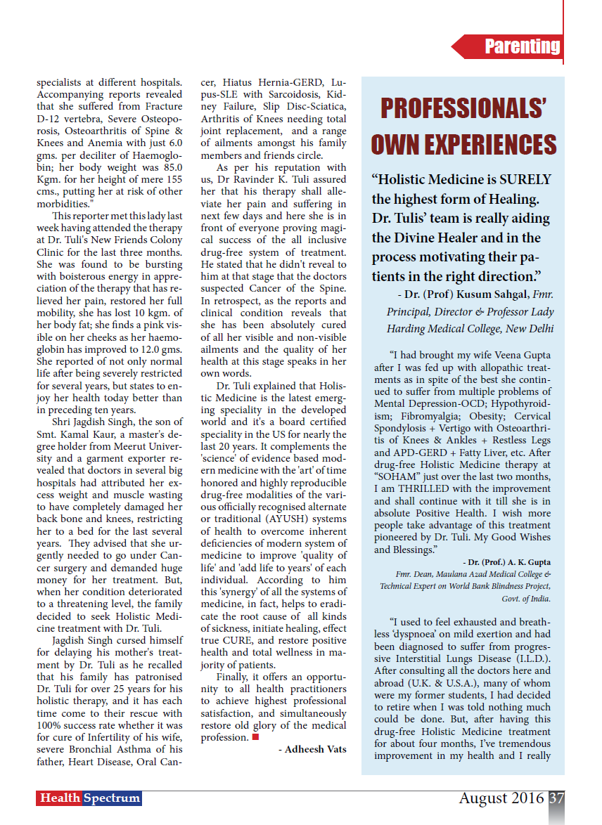 SOHAM - The Clinic for Holistic Medicare & Cure Image 3