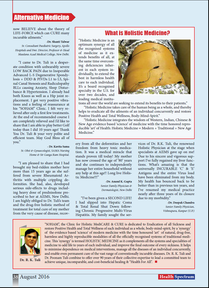 SOHAM - The Clinic for Holistic Medicare & Cure Image 4