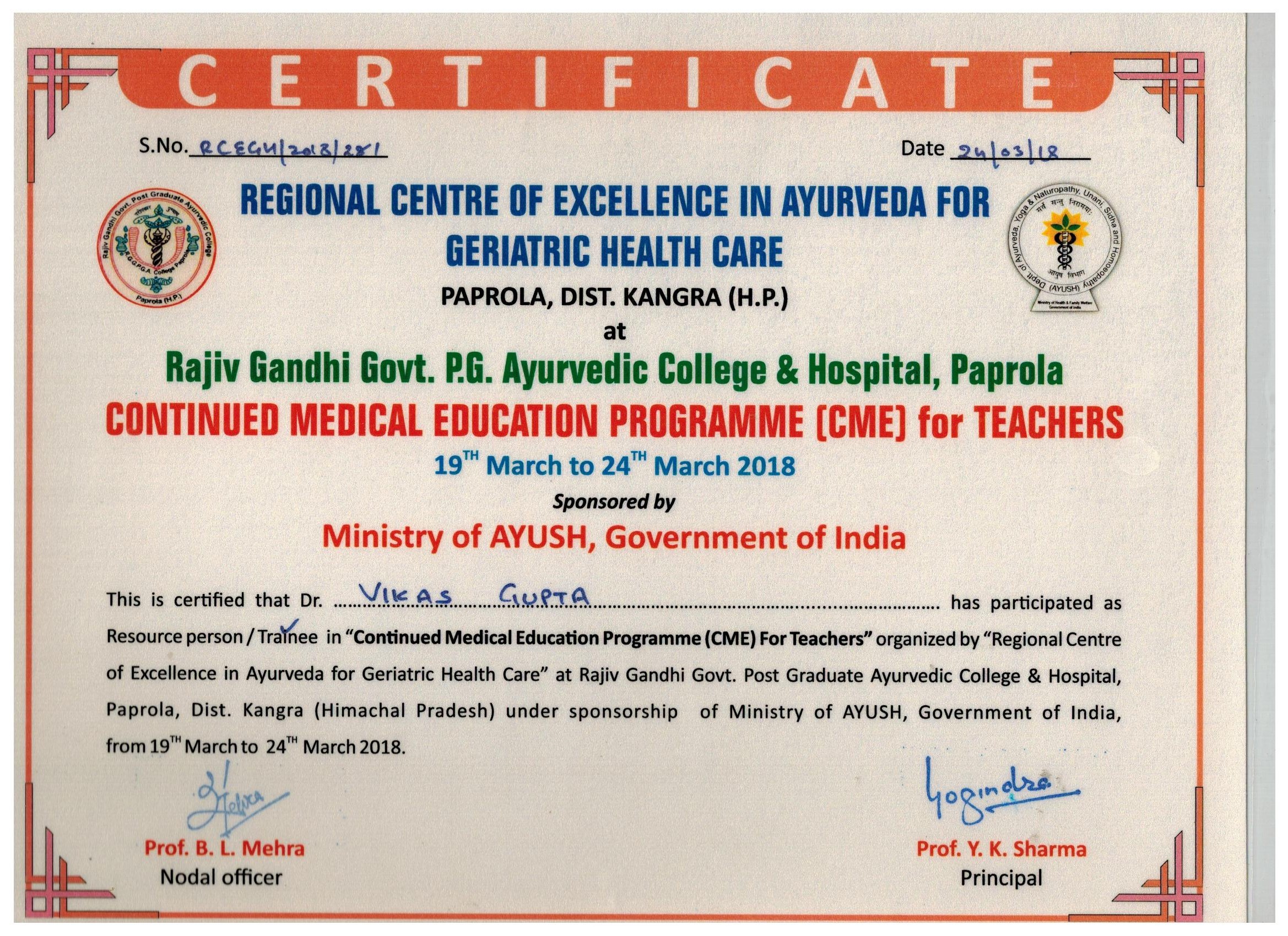 Dr. Vikas Gupta - Aaradhya Ayurveda Image 10