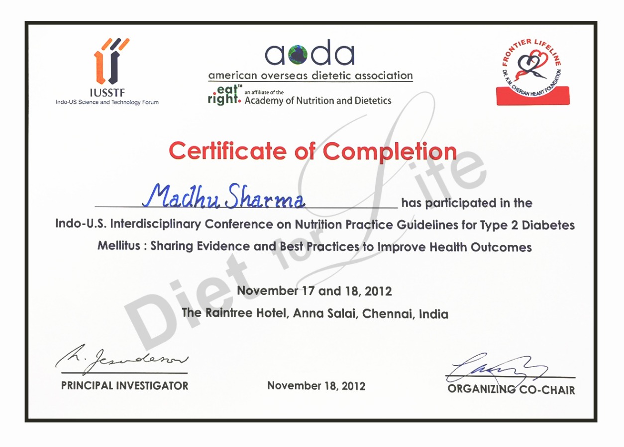 Diet for Life - Dietician Madhu Sharma Image 2