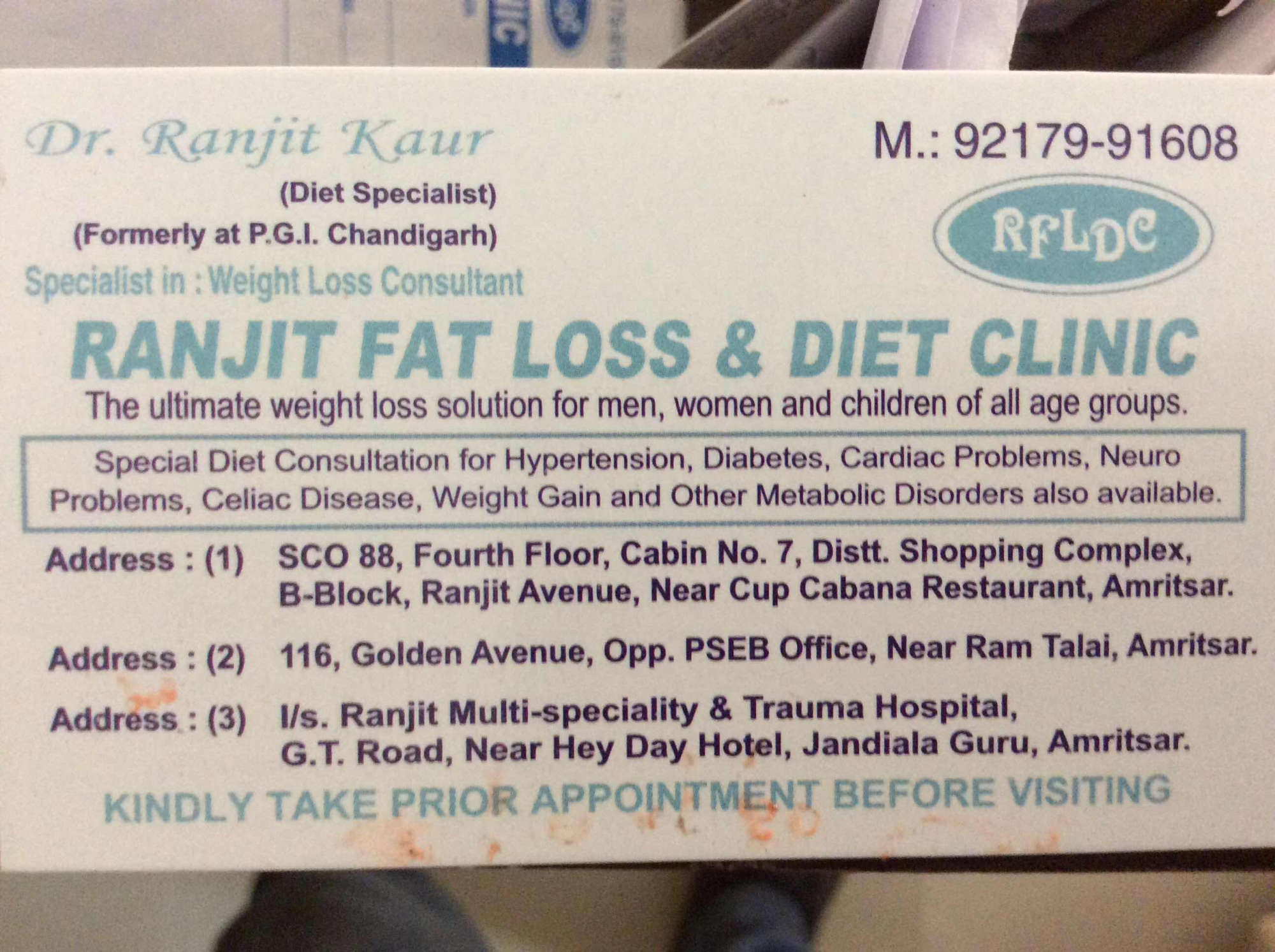 Ranjit Fat Loss & Diet Clinic Image 2