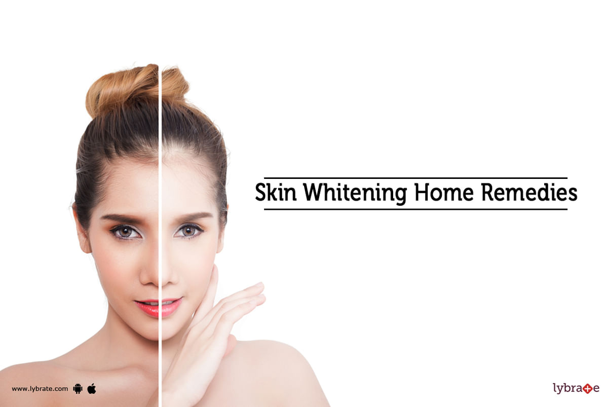 Skin lightening treatment. Dry skin