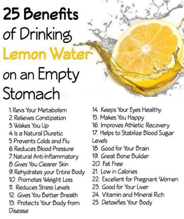 Perks of 2025 lemon water