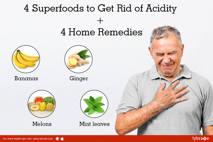 4 Superfoods to Get Rid of Acidity + 4 Home Remedies - By Dt