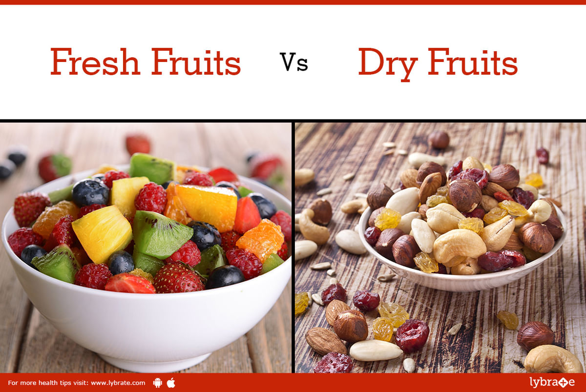 Fresh Fruits Vs. Dry Fruits - By Dt. Shweta Diwan