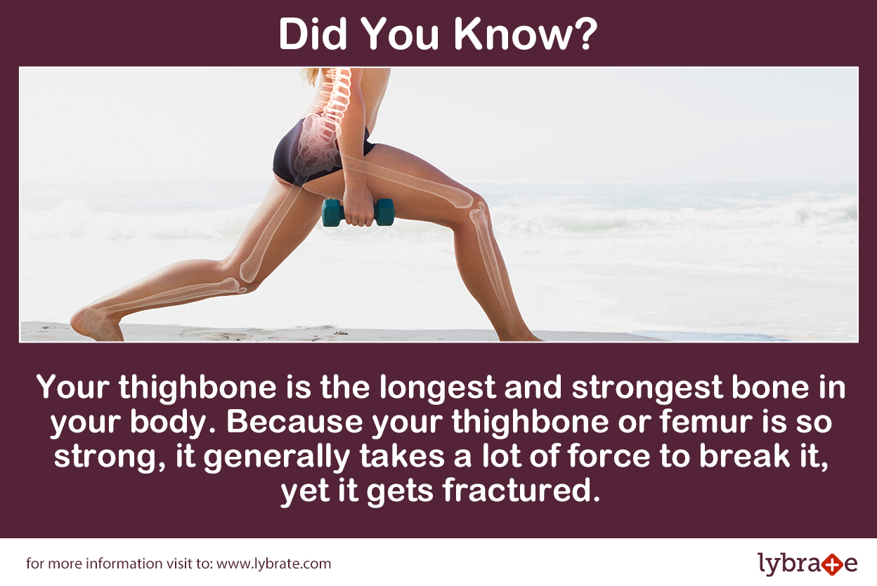 Super Fact of the Day Your thigh bone is stronger than concrete! By