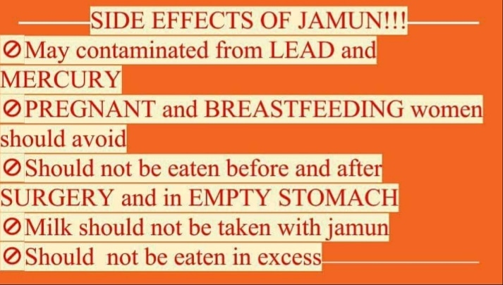 Side Effects Of Jamun! By Dt. Neha Suryawanshi Lybrate