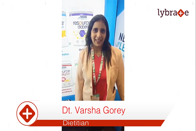 Dt. Varsha gorey talk about 2 health tips & 1 healthy recipe made with nestle resource diabetic.