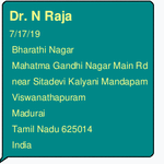 Dr. N Raja's Clinic | Lybrate.com