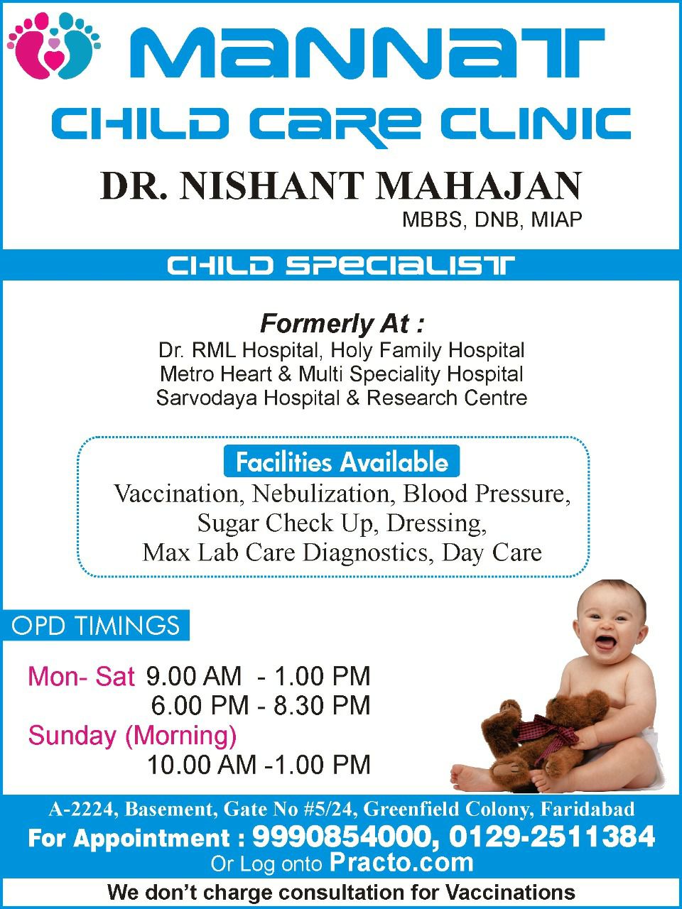 Dr.Nishant Mahajan - Pediatrician, Faridabad
