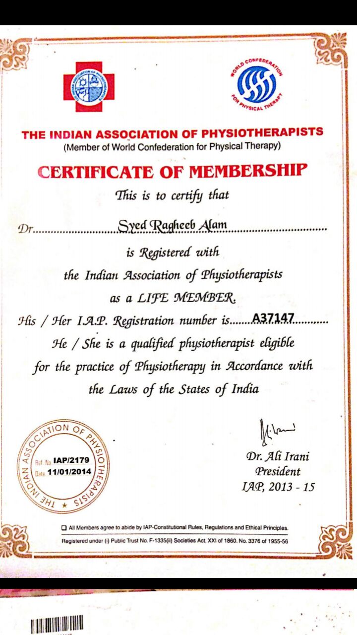 Dr. Ragheeb - Physiotherapist, Kolkata