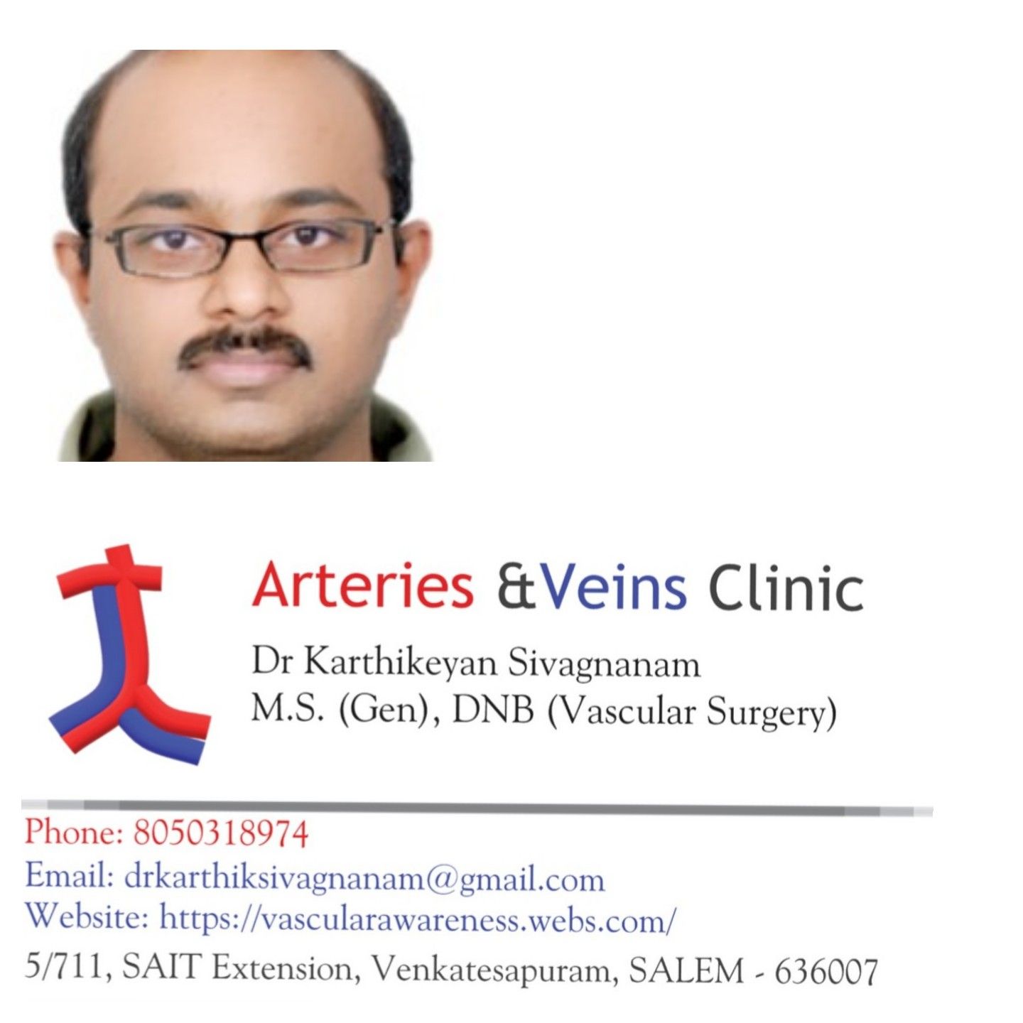 Dr.Karthikeyan Sivagnanam - Vascular Surgeon, Salem