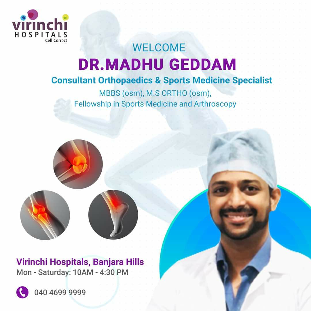 Dr.Madhu Geddam - Orthopedic Doctor, Hyderabad