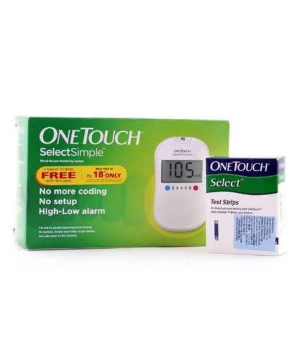 One Touch Glucose Monitoring Test Kit Select Simple