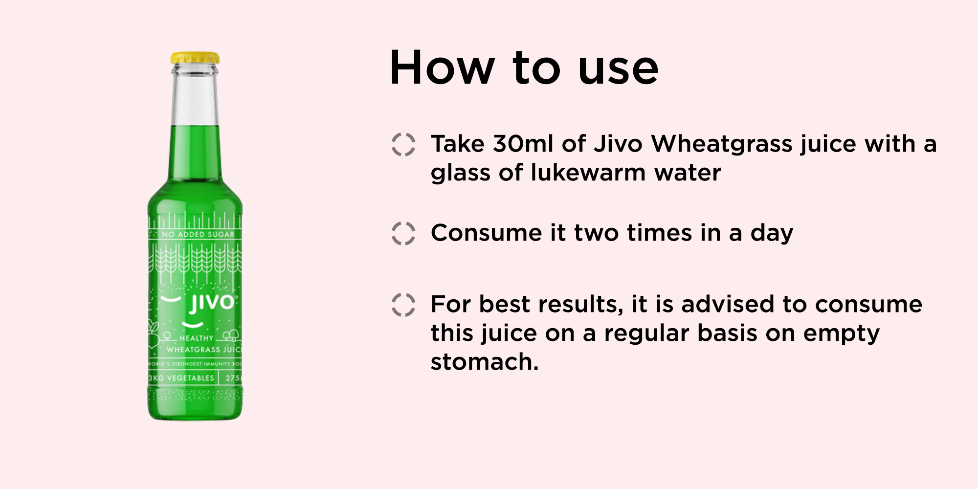 Buy JIVO Healthy Wheatgrass Juice Online at Best Prices in India