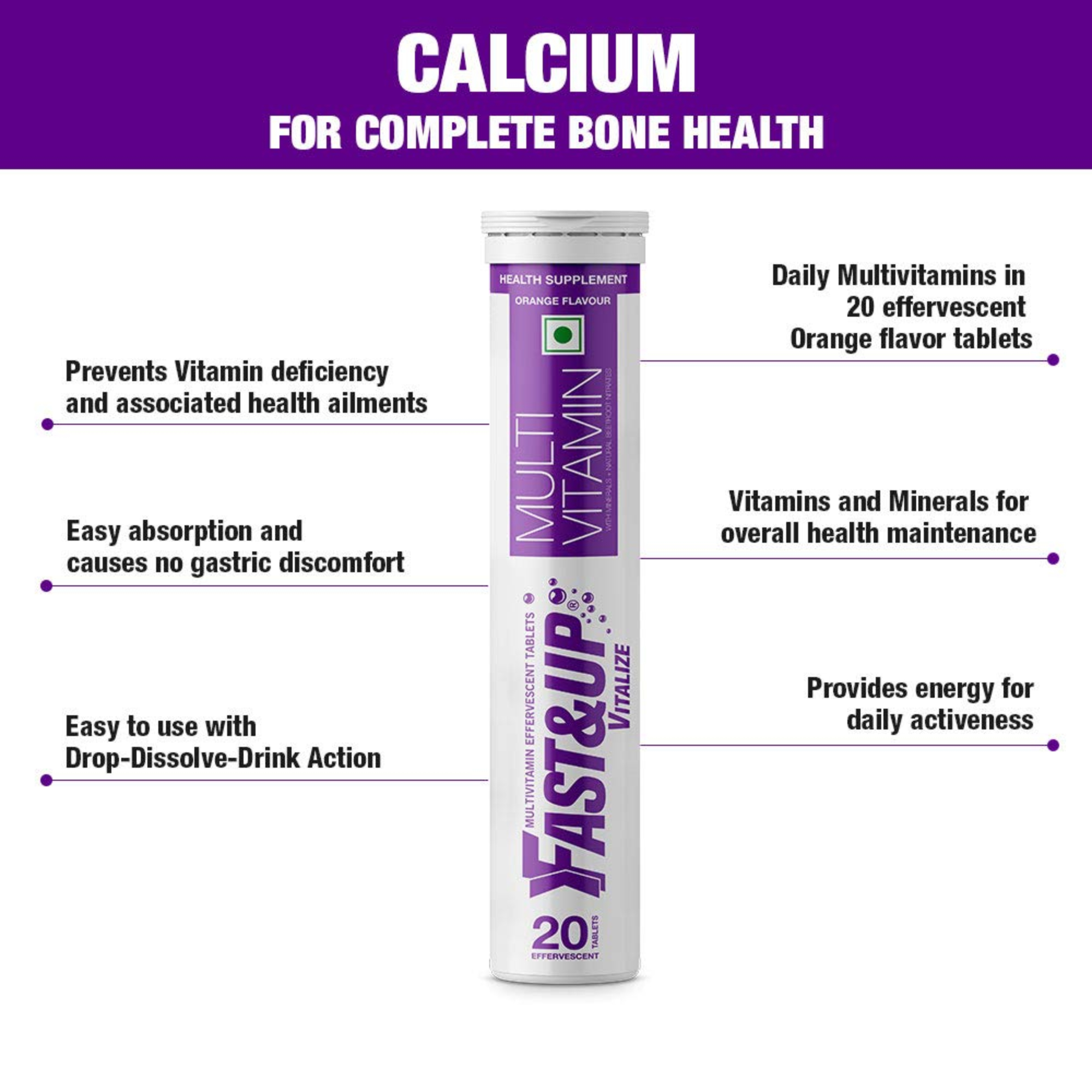 Buy Fast Up Vitalize Effervescent Multivitamins Tabs For Only 273