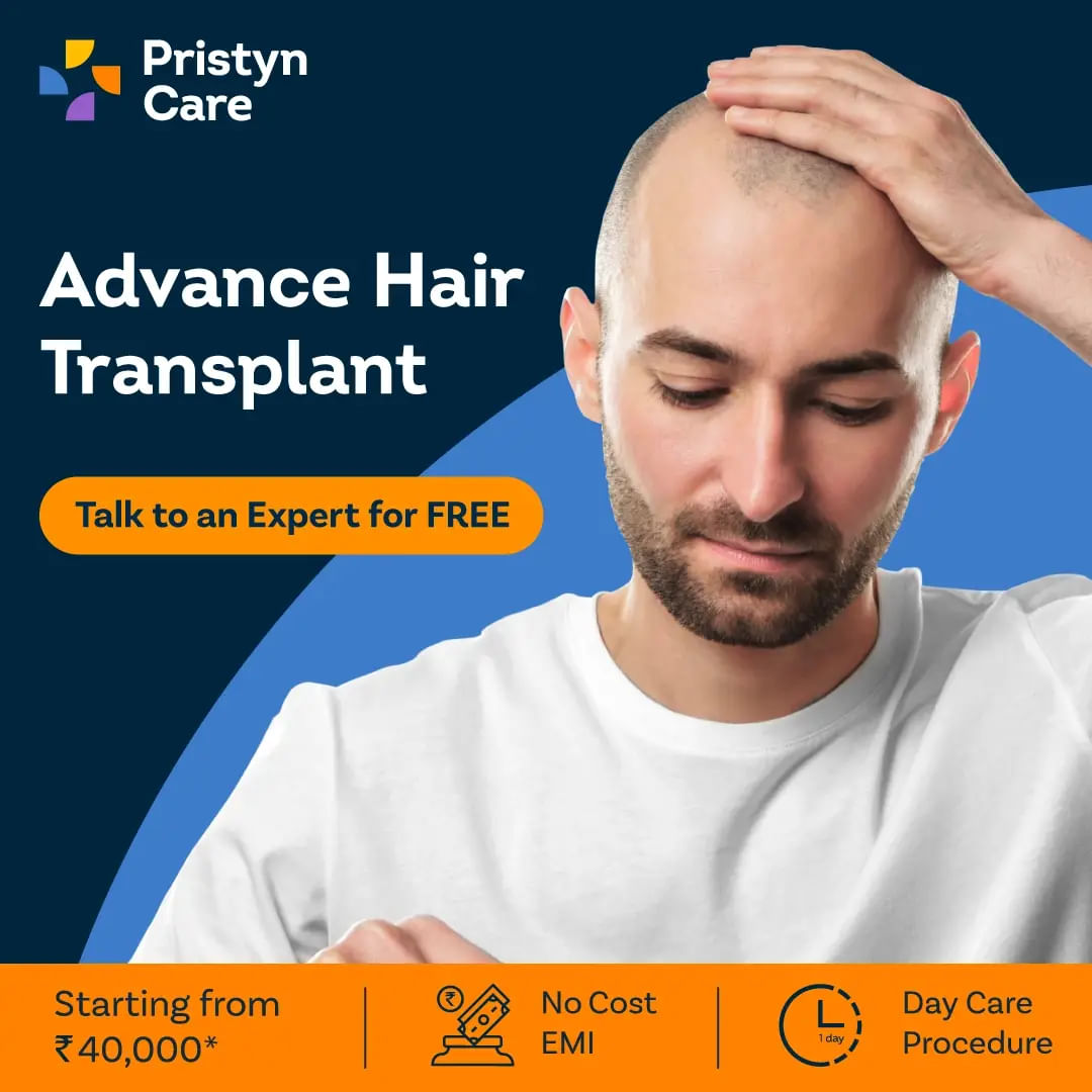 Free Vector  Hair transplantation web banner with infographics advertising  and interface elements on white