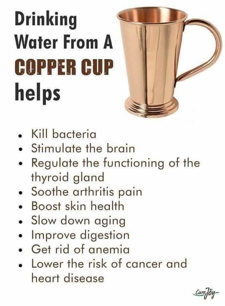 Health Benefits Of Drinking Water From A Copper Cup! - By Dr. Sanjana Malik  | Lybrate