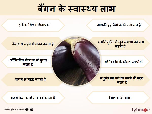 बैंगन के स्वास्थ लाभ