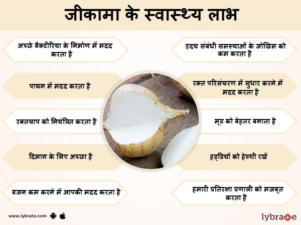जीकामा के स्वास्थ लाभ 