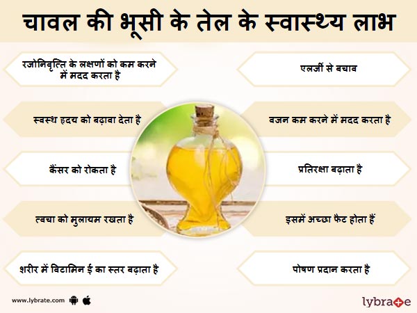 राइस ब्रान ऑयल के स्वास्थ लाभ 