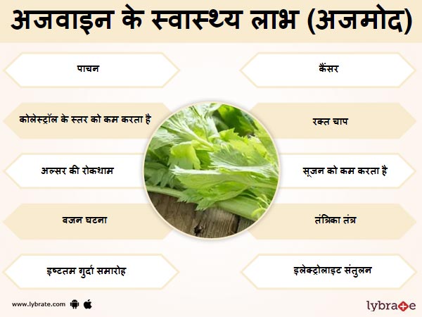 अजवाइन के स्वास्थ लाभ 