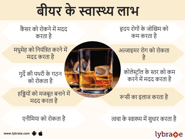 बीयर के फायदे और नुकसान - Benefits of Beer in Hindi