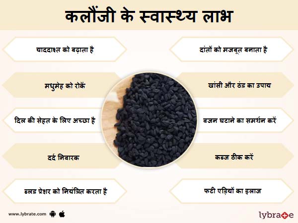 कलौंजी के स्वास्थ लाभ 