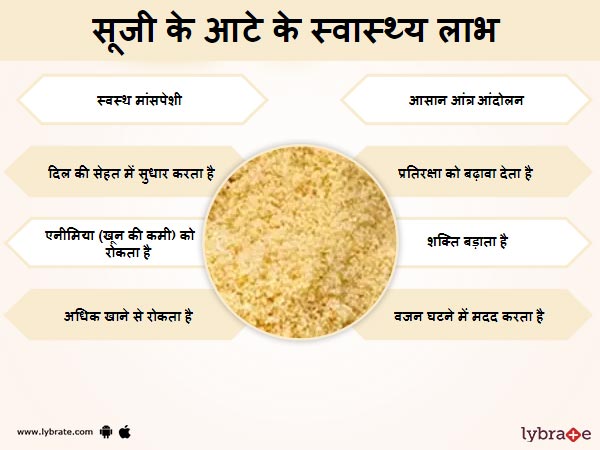 सूजी के फायदे - Suji ke Fayde