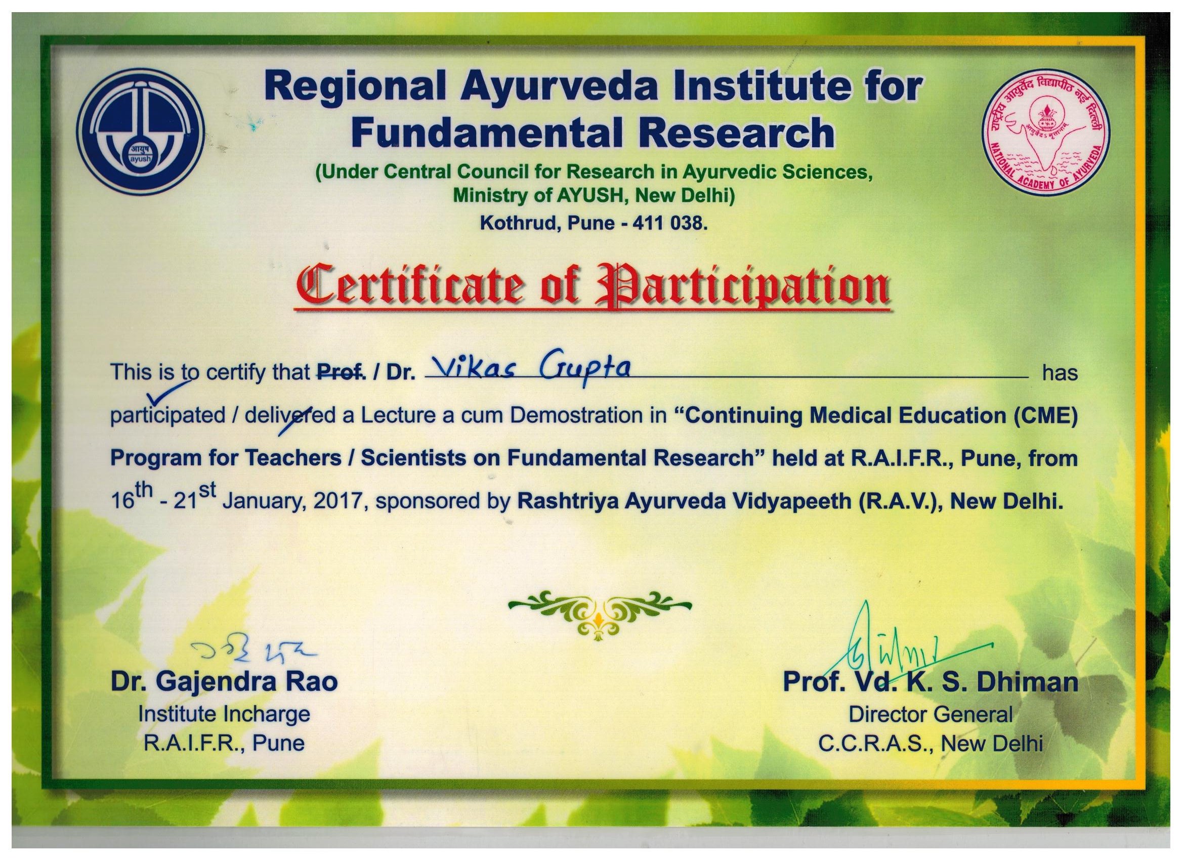 Dr. Vikas Gupta - Ayur Health Care Image 12